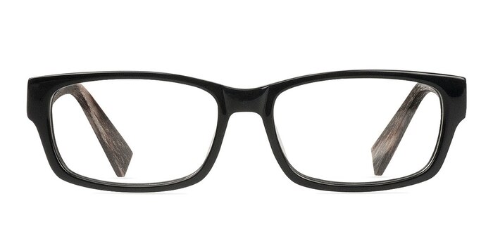 Chestnut Noir Wood-texture Montures de lunettes de vue d'EyeBuyDirect