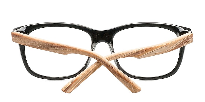 Black/Gray White Pine -  Acetate Eyeglasses