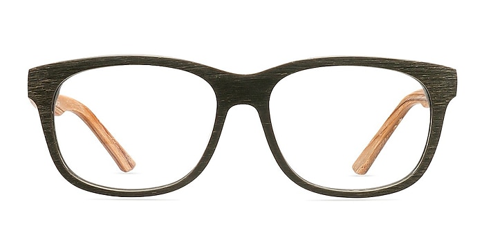 White Pine Olive Acetate Eyeglass Frames from EyeBuyDirect