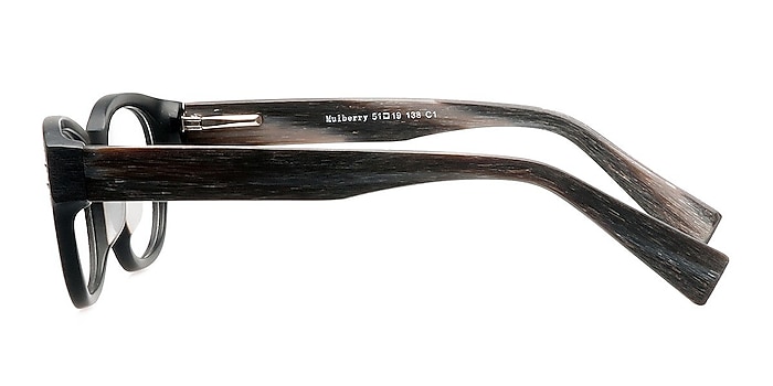 Mulberry Black Wood-texture Eyeglass Frames from EyeBuyDirect
