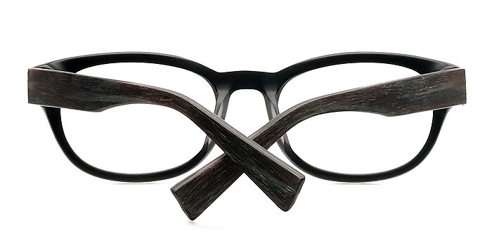 Black Mulberry -  Wood Texture Eyeglasses