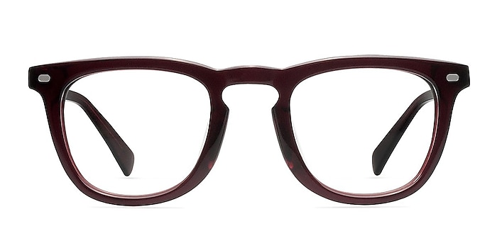 Analia Burgundy Acetate Eyeglass Frames from EyeBuyDirect
