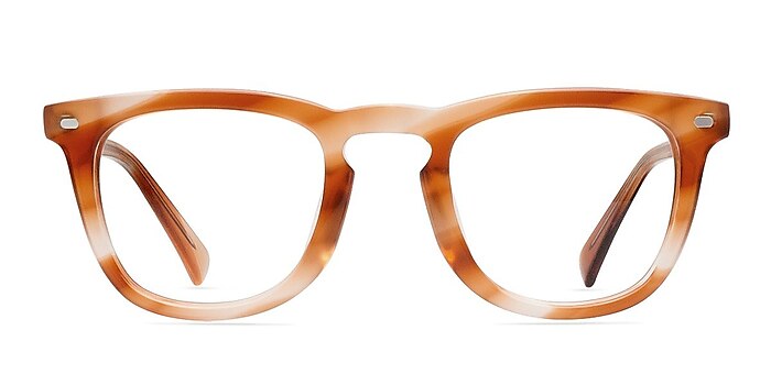 Analia Brown Acetate Eyeglass Frames from EyeBuyDirect