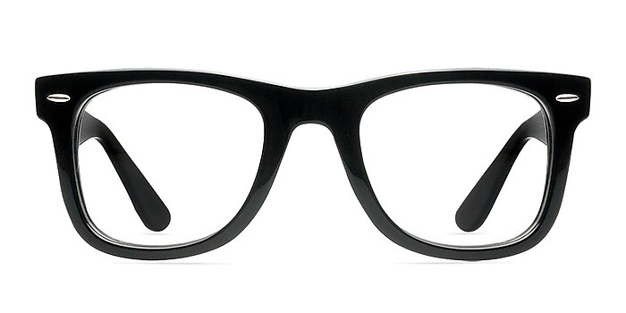 Ollie Black Acetate Eyeglass Frames from EyeBuyDirect
