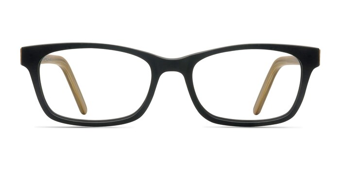 Mesquite  Black/Yellow Acetate Eyeglass Frames from EyeBuyDirect