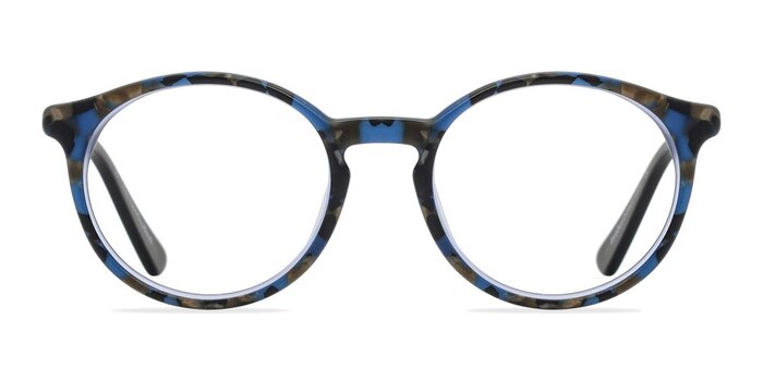 Columbia Matte Blue/Camouflage Acétate Montures de lunettes de vue d'EyeBuyDirect