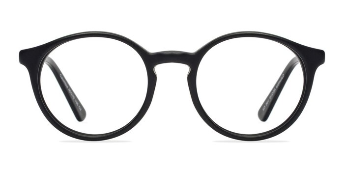 Columbia Matte Black Acétate Montures de lunettes de vue d'EyeBuyDirect