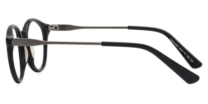 Columbia Matte Black Acétate Montures de lunettes de vue d'EyeBuyDirect