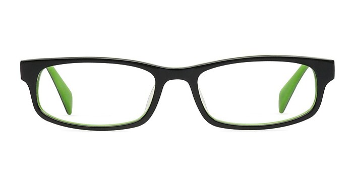 Starr Black/Green Acetate Eyeglass Frames from EyeBuyDirect