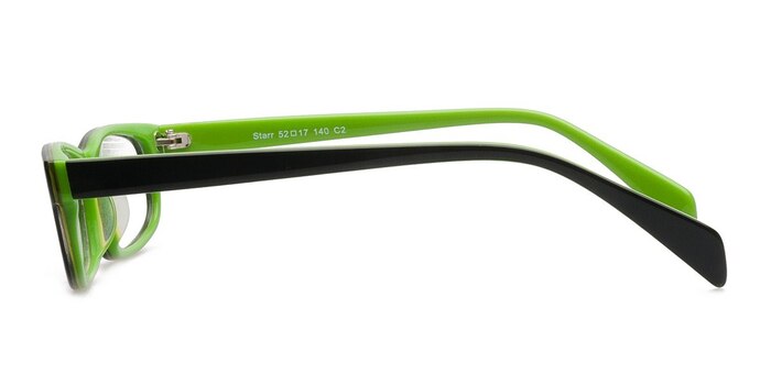Starr Black/Green Acétate Montures de lunettes de vue d'EyeBuyDirect