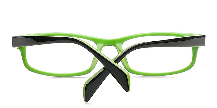 Black/Green Starr -  Colorful Acetate Eyeglasses
