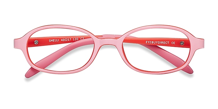 Pink/Red Shelli -  Lightweight Plastic Eyeglasses