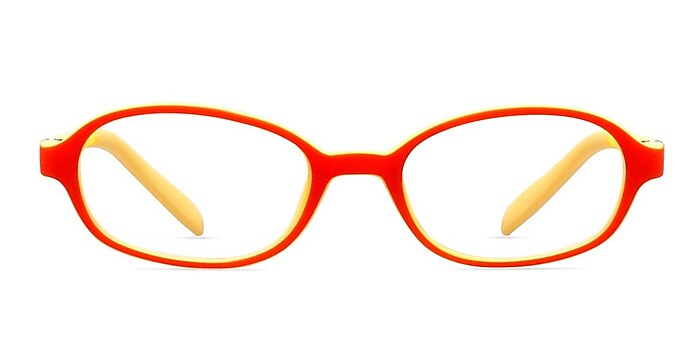 Shelli Orange/Yellow Plastique Montures de lunettes de vue d'EyeBuyDirect