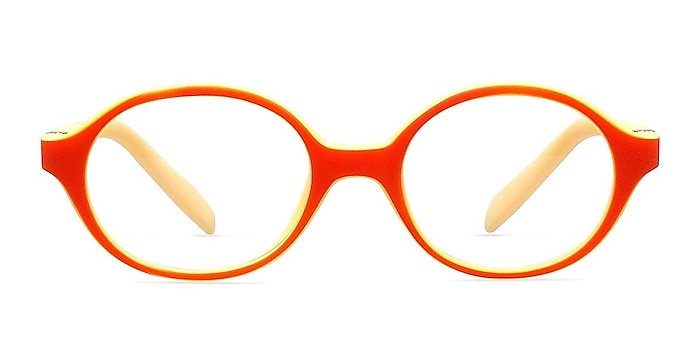 Theo Orange/Yellow Plastic Eyeglass Frames from EyeBuyDirect