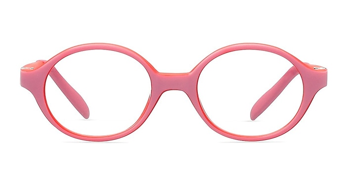 Theo Pink/Red Plastique Montures de lunettes de vue d'EyeBuyDirect