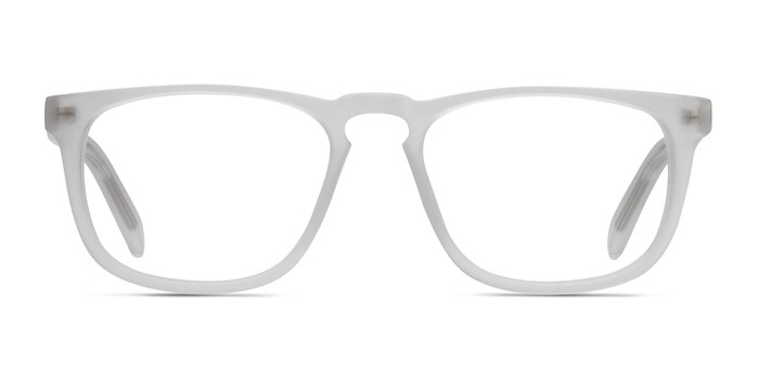Rhode Island Matte Clear Acétate Montures de lunettes de vue d'EyeBuyDirect