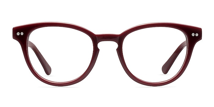 Soho Burgundy Acetate Eyeglass Frames from EyeBuyDirect