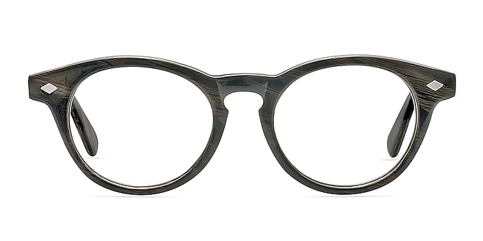 Bavarian Brown/Striped Acétate Montures de lunettes de vue d'EyeBuyDirect