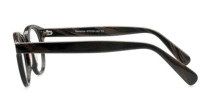 Bavarian Brown/Striped Acetate Eyeglass Frames from EyeBuyDirect