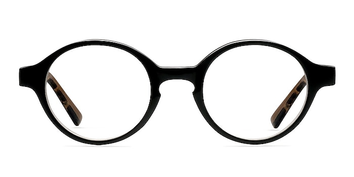 Theophilus Black Acetate Eyeglass Frames from EyeBuyDirect