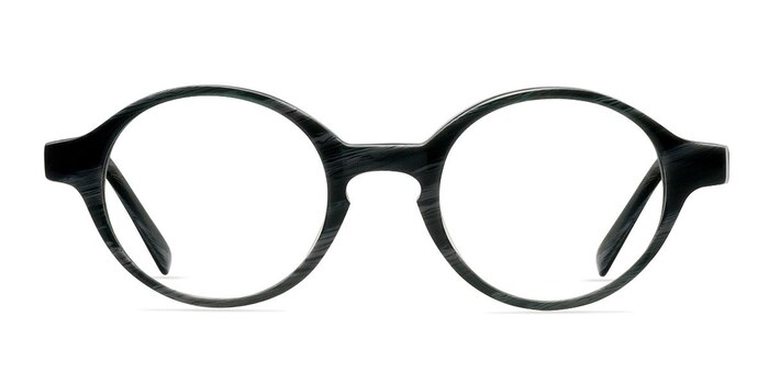 Theophilus Gray/Striped Acétate Montures de lunettes de vue d'EyeBuyDirect