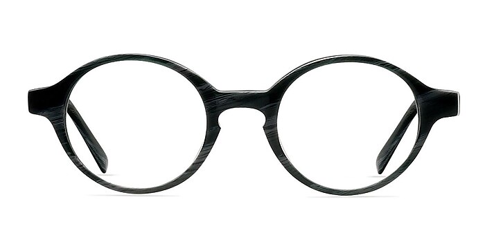 Theophilus Gray/Striped Acetate Eyeglass Frames from EyeBuyDirect