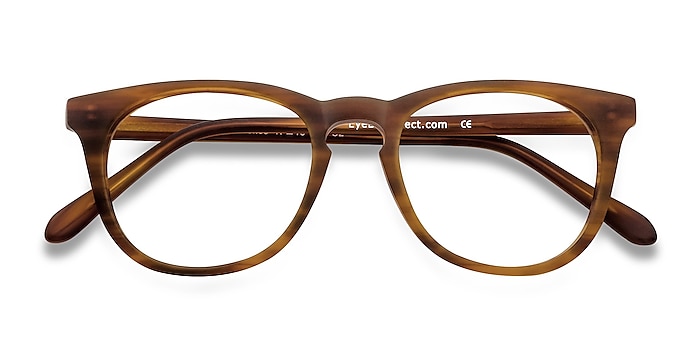 Brown/Striped Providence -  Classic Acetate Eyeglasses