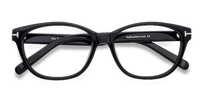 Black Mia Farrow -  Fashion Acetate Eyeglasses