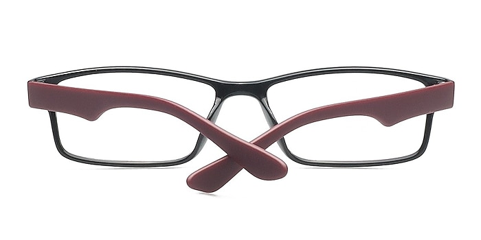 Black/Burgundy Reilly -  Classic Plastic Eyeglasses