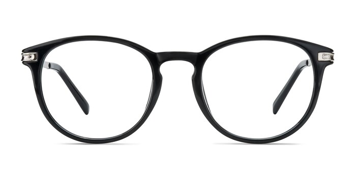 Daphne Black Plastic-metal Eyeglass Frames from EyeBuyDirect