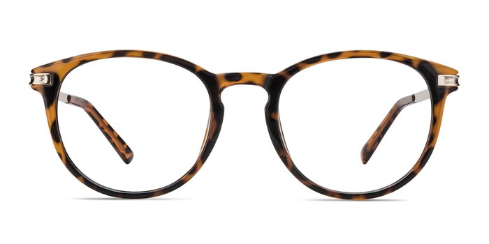 Daphne Brown/Tortoise Plastic-metal Eyeglass Frames from EyeBuyDirect