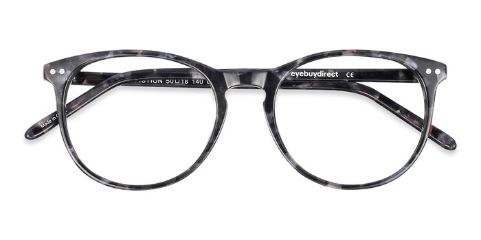Gray/Floral Fiction -  Classic Acetate Eyeglasses