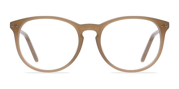 Fiction Taupe Acétate Montures de lunettes de vue d'EyeBuyDirect