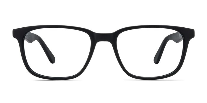 Bristol Matte Black Acetate Eyeglass Frames from EyeBuyDirect