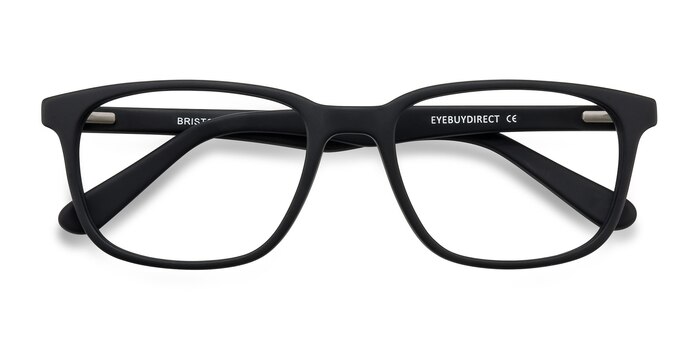 Matte Black Bristol -  Acetate Eyeglasses
