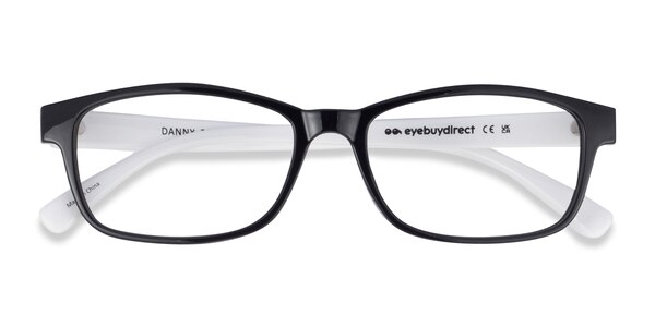 Danny prescription eyeglasses ( Black/White ) - 13503 - Eyeglasses The contrasting colors of this Black and White fra sku 13503
