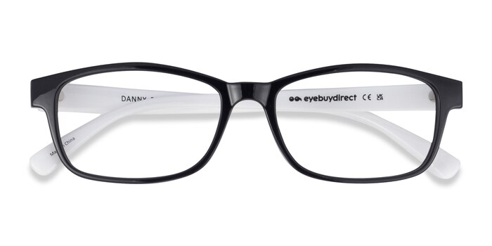  Black/White  Danny -  Lightweight Plastic Eyeglasses