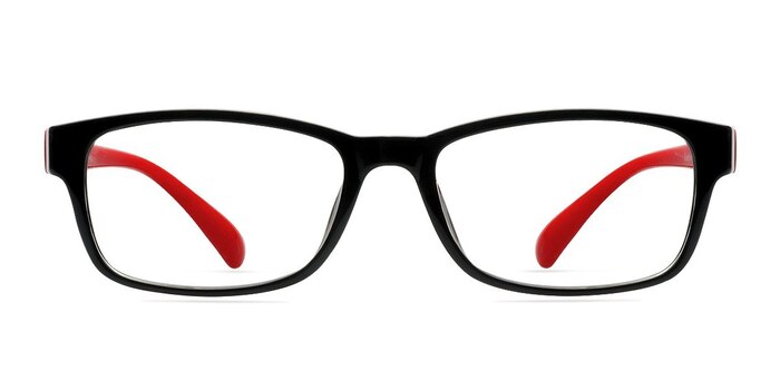 Danny  Black/Red  Plastique Montures de lunettes de vue d'EyeBuyDirect