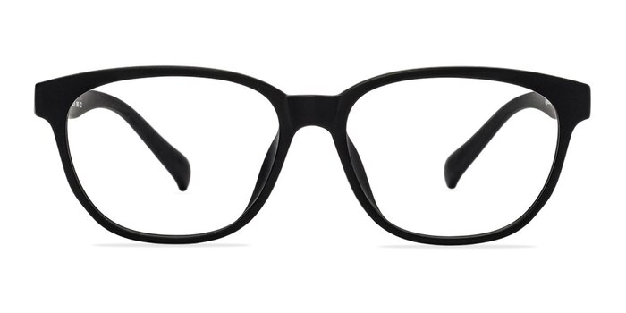 Moody Matte Black Plastique Montures de lunettes de vue d'EyeBuyDirect