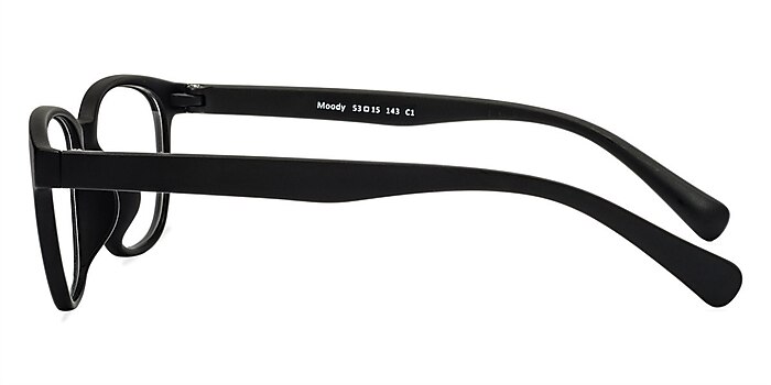 Moody Matte Black Plastic Eyeglass Frames from EyeBuyDirect