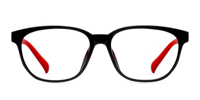 Moody Black & Red Plastique Montures de lunettes de vue d'EyeBuyDirect