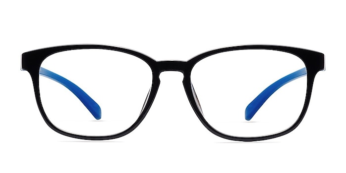 Bouncy Black Plastic Eyeglass Frames from EyeBuyDirect