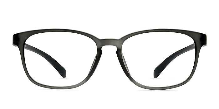 Bouncy Matte Gray Plastic Eyeglass Frames from EyeBuyDirect