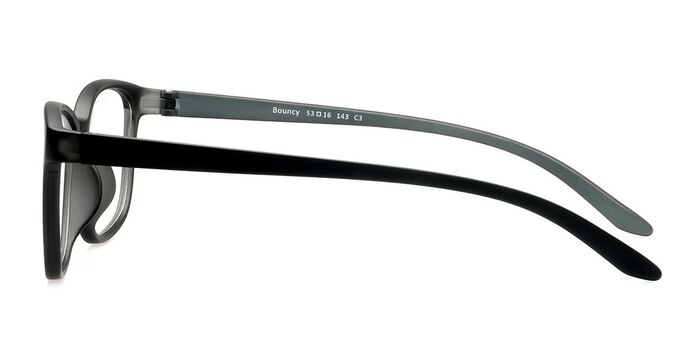 Bouncy Matte Gray Plastique Montures de lunettes de vue d'EyeBuyDirect
