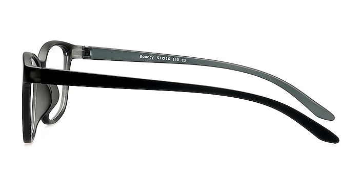 Bouncy Matte Gray Plastic Eyeglass Frames from EyeBuyDirect
