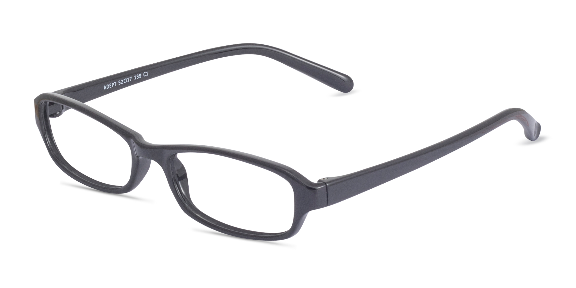 Adept Rectangle Black Full Rim Eyeglasses Eyebuydirect