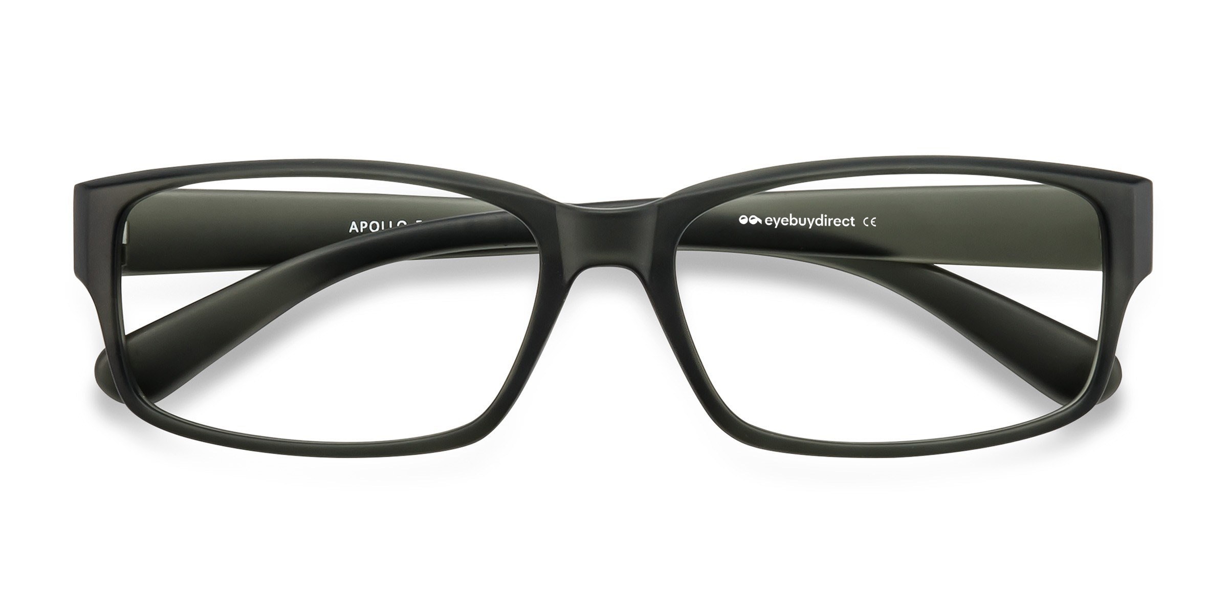 Apollo Rectangle Matte Gray Glasses for Men | Eyebuydirect Canada