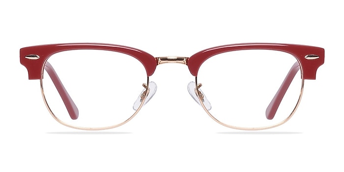 Sweet Jane Red/Golden Acetate Eyeglass Frames from EyeBuyDirect