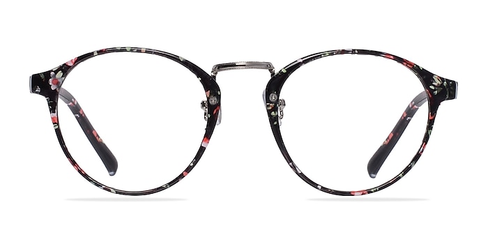 Small Chillax Red/Floral Plastic Eyeglass Frames from EyeBuyDirect