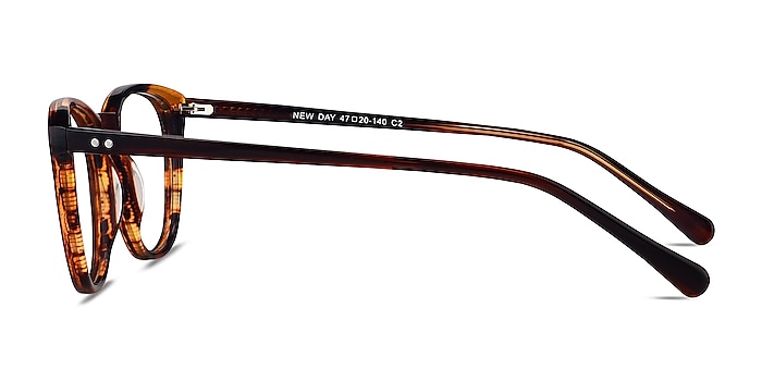 New Day Brown Acetate Eyeglass Frames from EyeBuyDirect